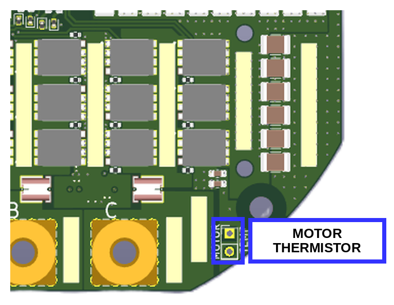 MD200 motor thermistor pads